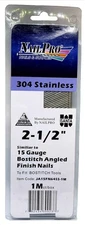 2-1/2 x 15 Gauge Angled Finish Nails - to fit Bostitch Nailers - pc pack - Type