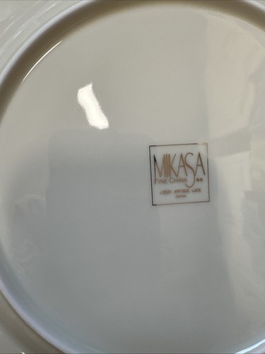 MIKASA Antique Lace dinner plates / MINT CONDITION 10 3/4” Set Of 6 - Picture 13 of 13