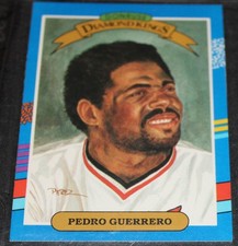 Pedro Guerrero  No.25  1990 Donruss Diamond King