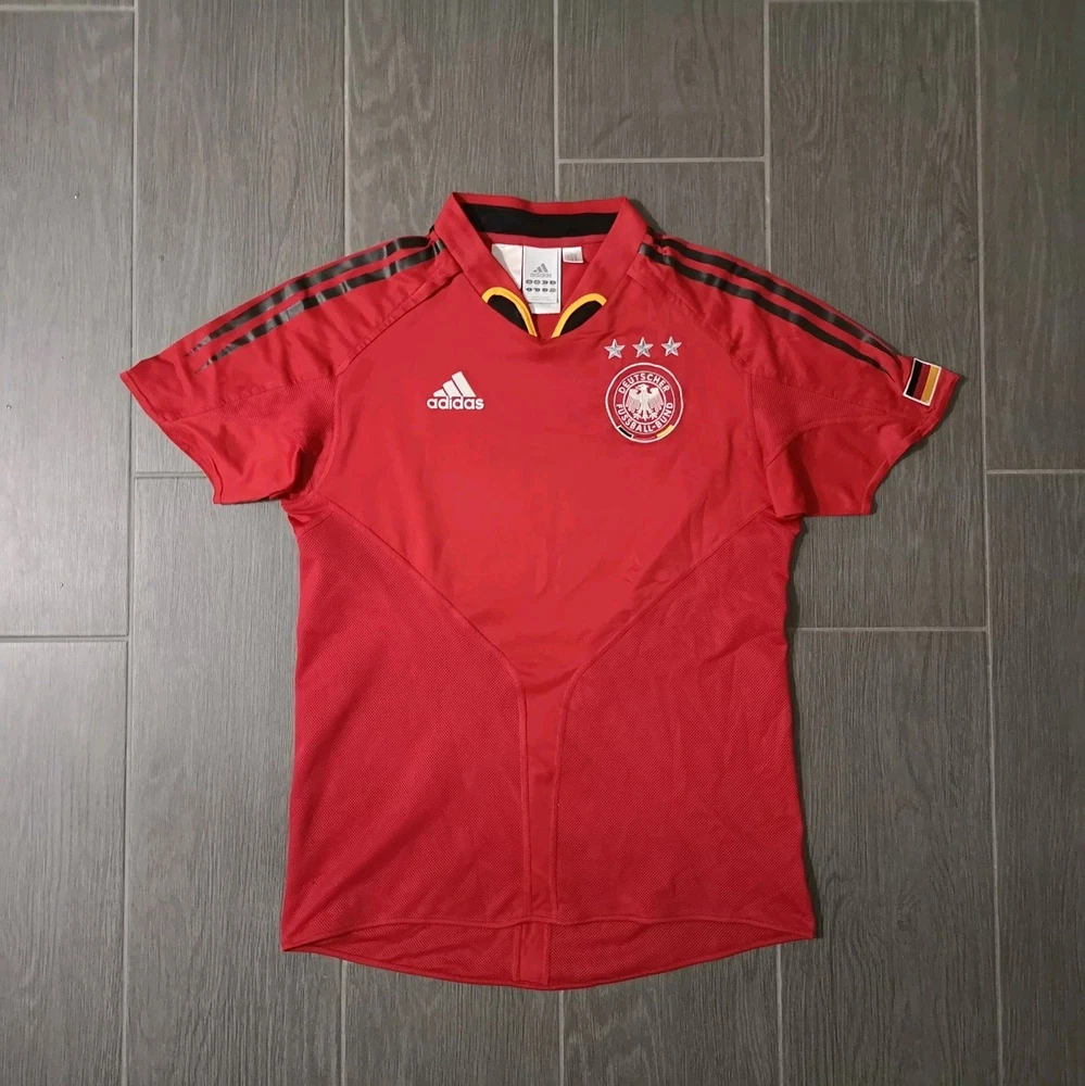 Vintage Retro 2004 EM Deutschland DFB Trikot Größe: XS 176 Pashanim Y2K Adidas