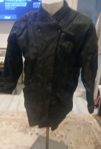 Vintage Maywear Gap Unisex Adult Heavy Leather Black jacket Size M Chest 42R in - Picture 7 of 22