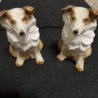 Set Of 2 Lefton China Border Collies 4.5” Tall