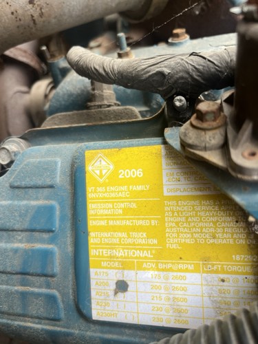 2006 International VT365 Diesel Engine LIKE NEW NO COMPUTER NO HARNESS - Picture 2 of 4