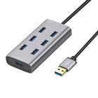 7 Ports 3.0 USB HUB All Aluminum Fuselage Support Mini Portable USB Splitter