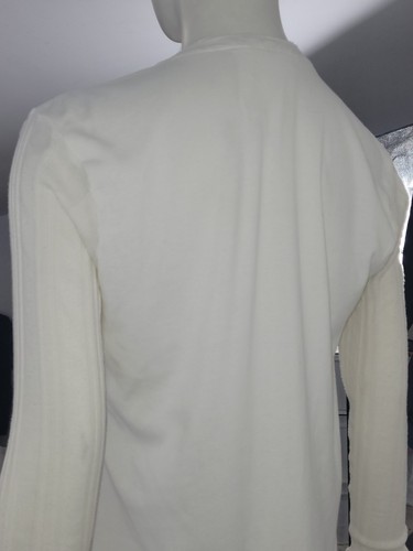 H+ Hannoh Wessel White Shirt UK 10 EU 38 Linen-Blend Raw-Hem Blouse Top Cream - Picture 14 of 14