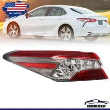 Left Driver Side Rear Outer Tail Light Lamp w/ LED For Toyota Camry 2018-2020