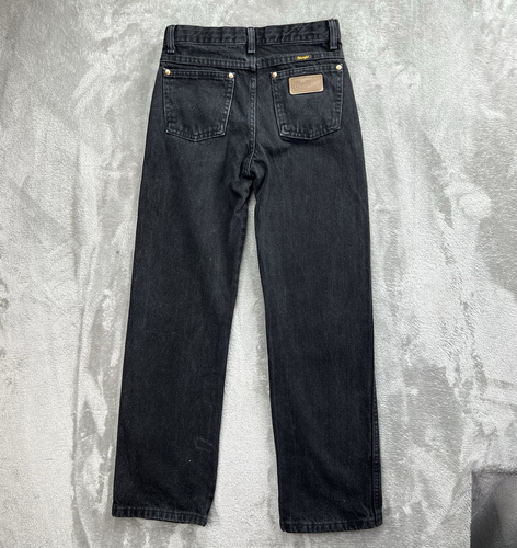 Pantalones de mezclilla Wrangler para niño corte vaquero corte original en negro talla 14 regular 27x28 - Imagen 4 de 10