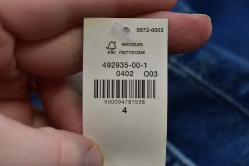 Old Navy Schlagjeans Damen 4 Extra High Rise Stretch Hosen glatte Taschen Den - Bild 8 von 13