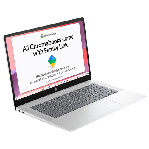 HP Chromebook 14a-nf0002sa 14" N100 4GB 128GB UHD HD Display Chrome OS Silver - Picture 5 of 9