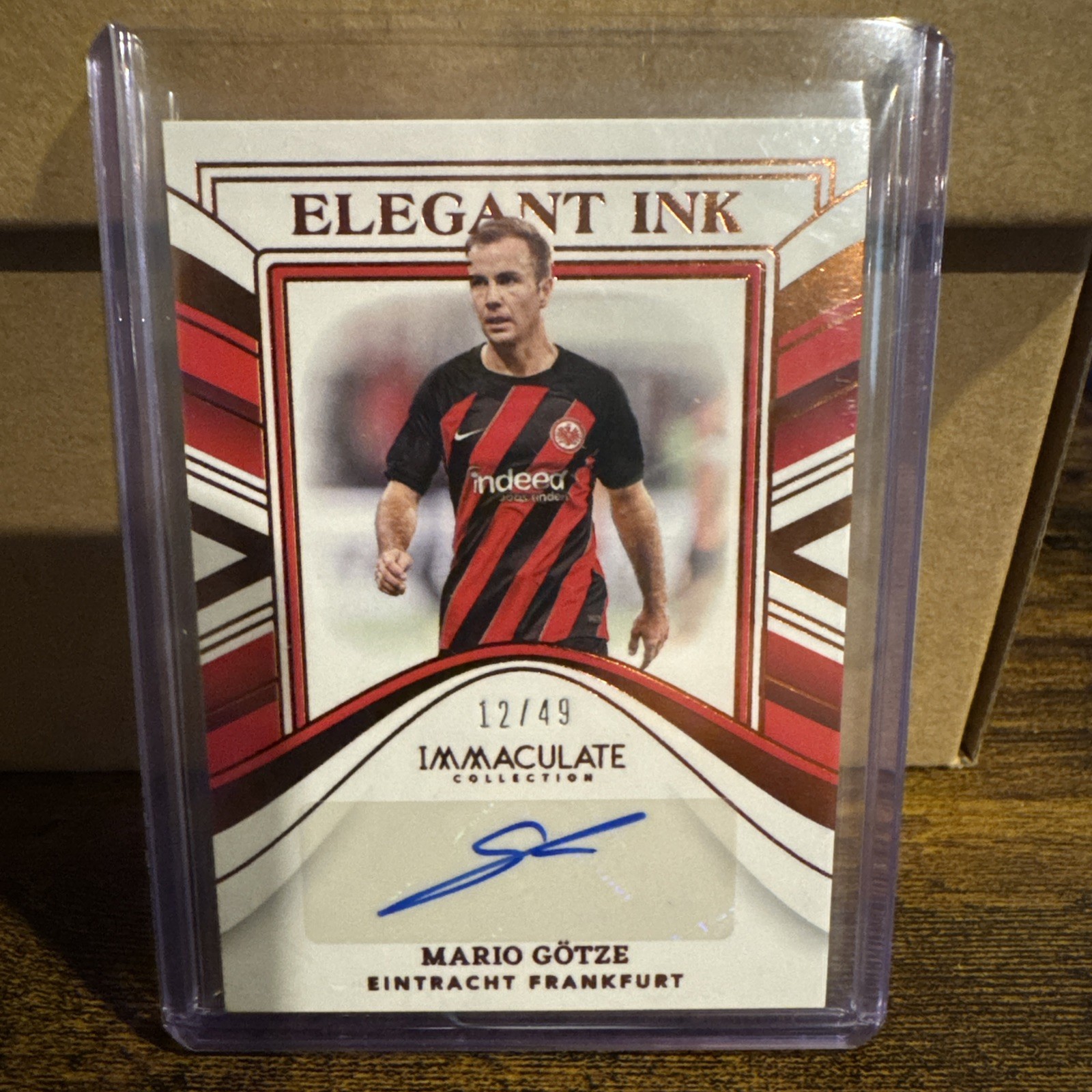 2023-24 Panini Immaculate Collection Mario Gotze #EI-MG Elegant Ink Auto /49
