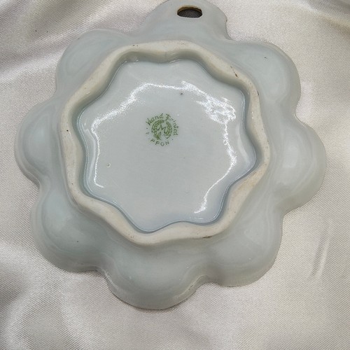 C. 1911 Nippon Porcelain Trinket Dish Bowl Hand Painted Moriage Floral Violets - Picture 16 of 20