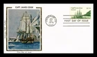 DR JIM STAMPS US COVER CAPTAIN JAMES COOK HAWAII FDC COLORANO SILK CACHET