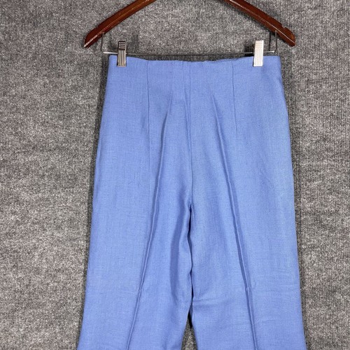 Set top e pantaloni vintage anni 70 donna piccoli ricamati floreali svasati fondo a campana - Foto 12 di 23