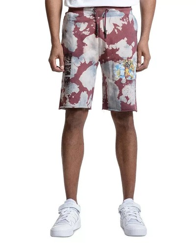 PRPS Men's All Cotton Cosmo Dyed French Terry Shorts in Multi-Size Medium - Bild 1 von 13
