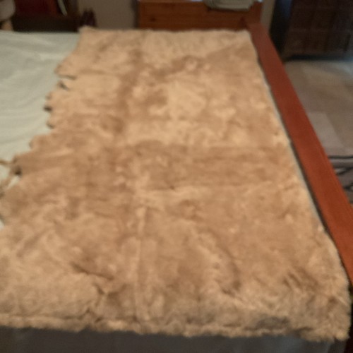 Kunstfell für Plüschtier/Bär Basteln - gesprenkelter Honig, 60 "x 31"