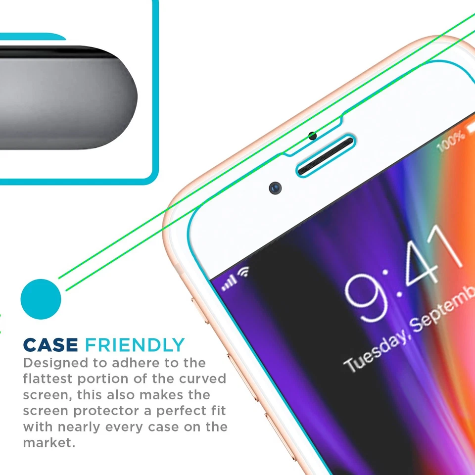 Tech Armor Apple, iPhone 7 Plus,8 Plus Ballistic, HD Clear 1-Pack - Image 3 of 4