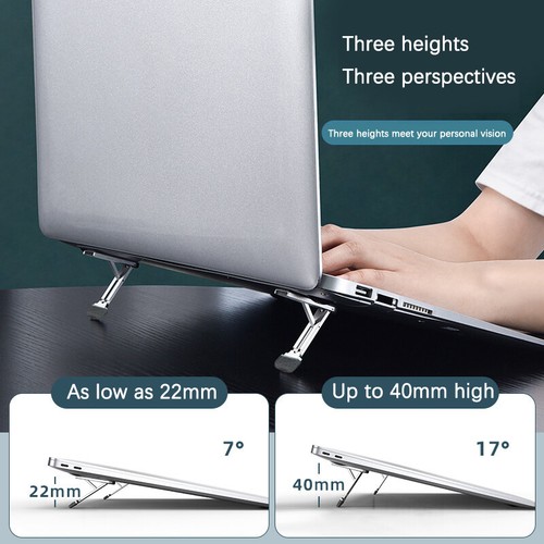 2PCS Foldable Notebook Keyboard Stand Riser Feet Nonslip Laptop Holder - Photo 8/10