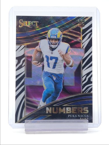 PUKA NACUA 2023 SELECT NUMBERS ROOKIE ZEBRA PRIZM RAMS #NMB-PNA RC Q3547