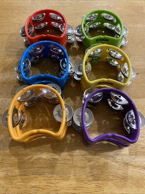 MUSICUBE Tambourine for Adults/ Kids 12 Pcs Plastic Percussion