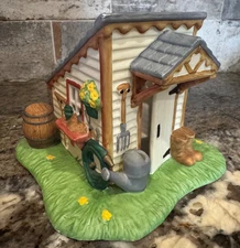 Partylite Gardening House Tool Shed Tealight Votive Candle Holder Country Farm