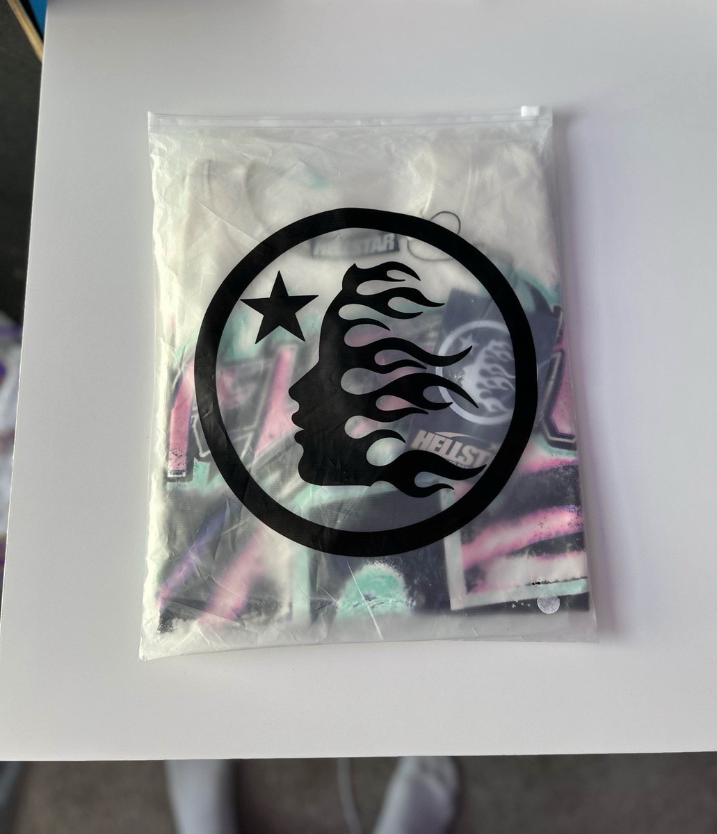 Hellstar Path to Paradise Graphic T-Shirt White Multicolor Size L
