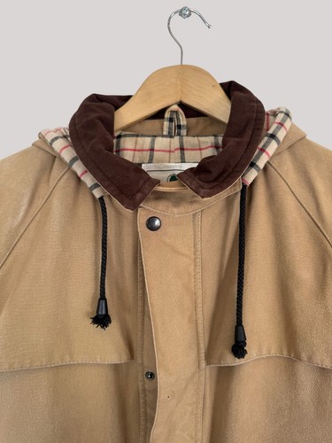 Vintage Millerain wasserdichter hellbrauner Trenchcoat/Jacke mit Kapuze von Aspen Weatherwear - Bild 3 von 15
