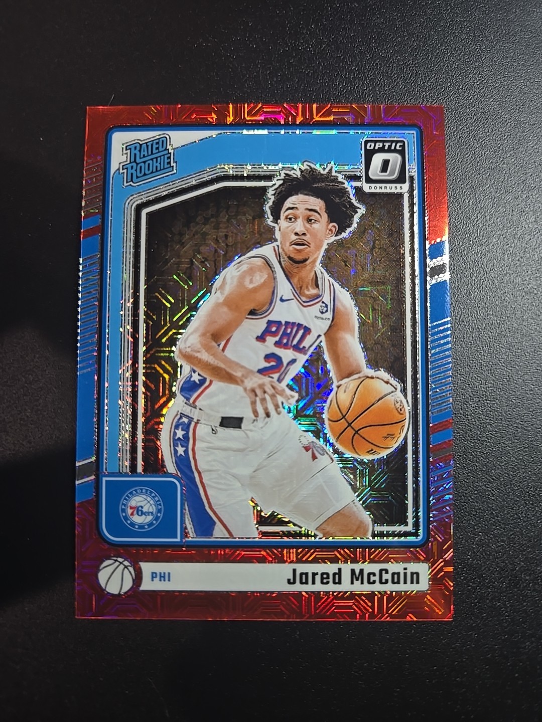 2024-25 Panini Donruss Optic Jared Mccain #270 RC Choice Red Rated Rookie /88