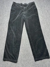 Daniel Cremieux Pants Mens 36x32 Black Corduroy 100% Cotton Straight Leg
