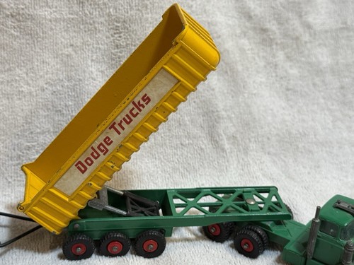 Matchbox King Size K16 Fruehauf Tractor With Tandem Dodge Dump Trailers - Picture 5 of 24