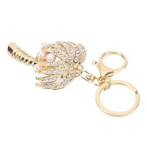 2pcs Keychain Pendants Coconut Palm Tree Shape Rhinestone Keychain For Car Zz1 - Picture 8 of 12