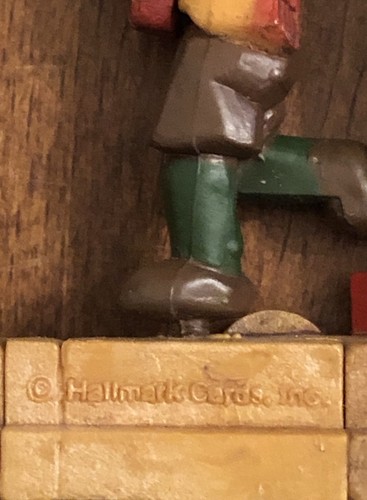 1977 Hallmark Andenken Ornament "Ring In The Holidays" - Weihnachten Junge Glocke Hund - Bild 3 von 5