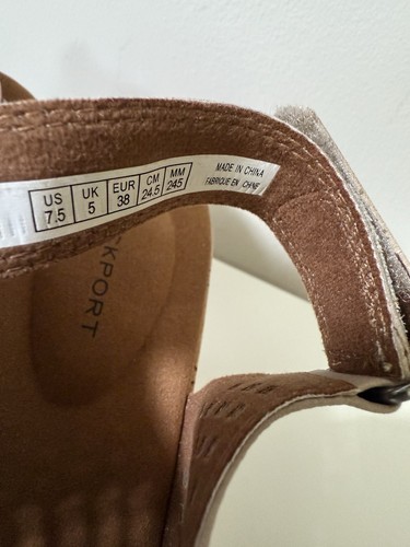New Rockport Briah Perforated Slingback Sandal Taupe Size 7.5 - Picture 5 of 6