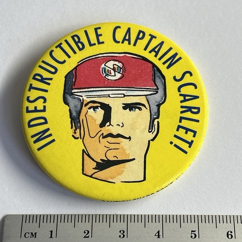 Indestructible Captain Scarlet Television Spectrum Pin Badge Gerry Anderson