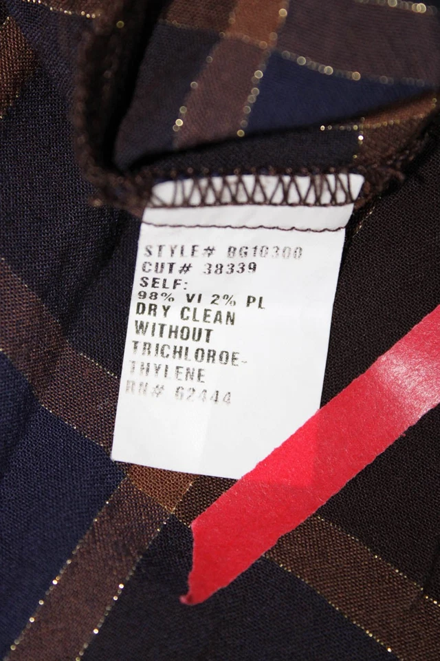 Blusa Metálica Nicole Miller Mujer Novio Volantes Azul Talla Pequeña 11215182 Foto 4 de 4