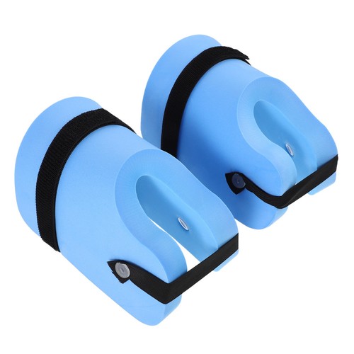 Anillos flotadores de espuma Eva azul para ejercicio de natación agua trotar y entrenamiento de rehabilitación