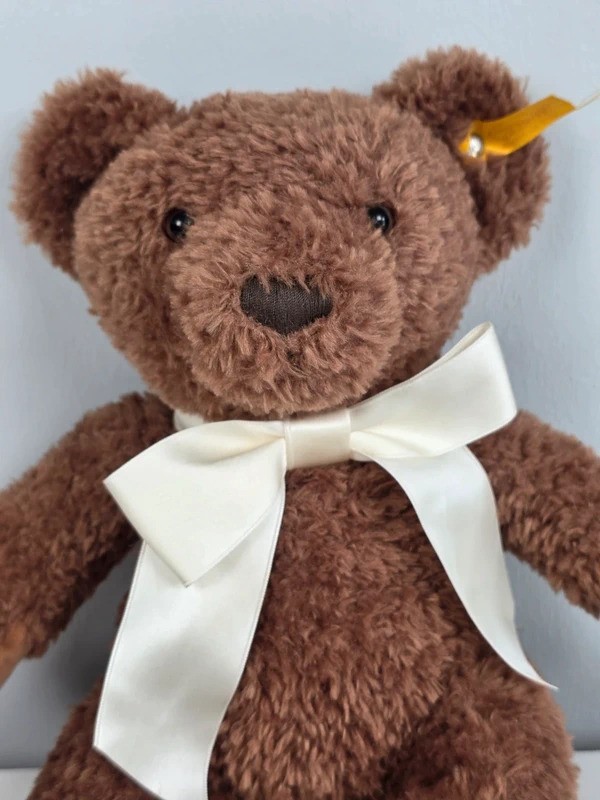 Steiff Cosy Year Bear 2021 Teddy 34cm Brown Plush 113536 Button In Ear image 2