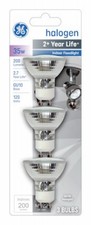 Quartz Halogen Light Bulb, 35 Watt, 3-Pk. - 61142