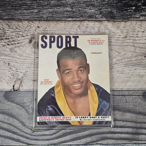 Sport Magazine February 1952 Sugar Ray Robinson Cover  Boxing Champion Vintage - Picture 2 of 12