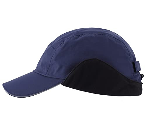 Herren Wintermütze wasserabweisend reflektierend Fleece gefüttert groß dunkelblau - Bild 2 von 6