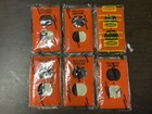 Lot Of 6 Hubble Nylon Isolated Ground Recptacle Wall Plate Covers — photo 1
