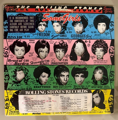 Rolling Stones Some Girls Vinly Lp First Pressing Band Cover VG++ Promo