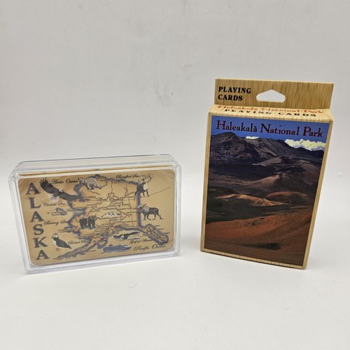 Vintage Souvenir Hawaii Alaska Playing Cards Sealed Case/Box New