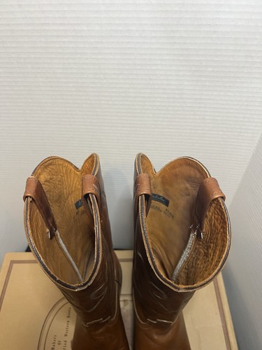 J. Chisholm Herren Stiefel Größe 11 EE Stil 911 - mit Stiefelheber - Arbeit Cowboy Braun - Bild 6 von 15
