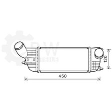 Ladeluftkühler Ladeluft Kühler für Peugeot Citroën 407 SW 508 RD_ 6E_ 6D_