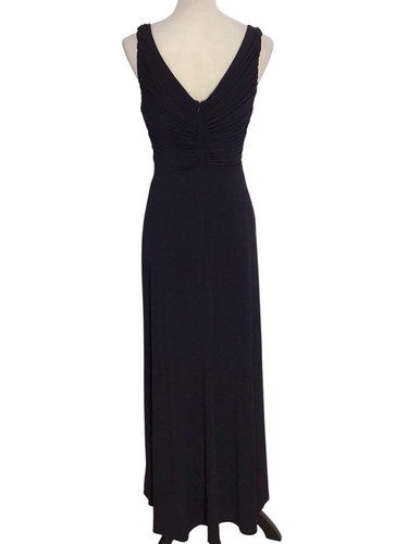 Tadashi Collection Black Twist Front Ruched Sleeveless Long Dress Women’s Size M - Bild 4 von 10