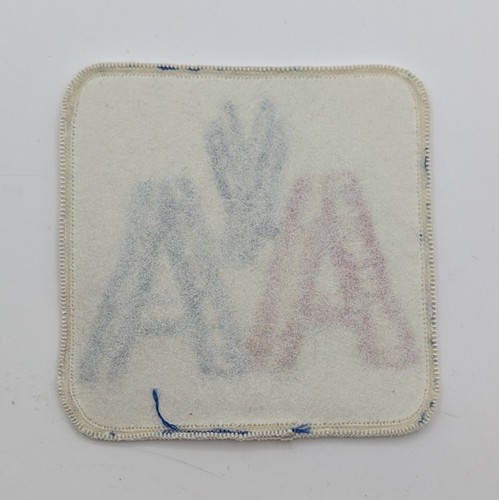 Vintage American Airlines AA Logo Airplane Patch Red Blue Embroidered 3" Square - Picture 2 of 2