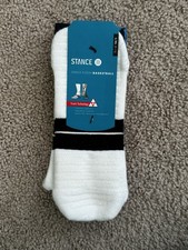Stance Fusion Basketball Maximum Cushion Crew Socks Men L/XL 9-13