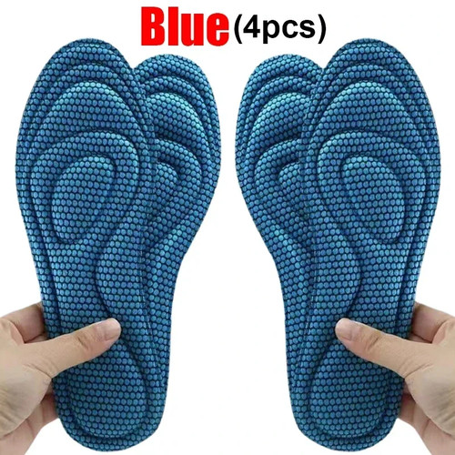 6 Pezzi Solette Ortopediche in Memory Foam per Scarpe Cuscino Corsa Antibatterico - Foto 12 di 13