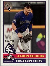 2025 Topps Heritage Aaron Schunk Bicentennial Variation # /200