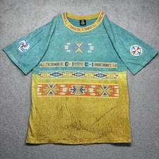 Factory Artwear Aztec Native American T Shirt Men  s XL Single Stitch 90s Vintage